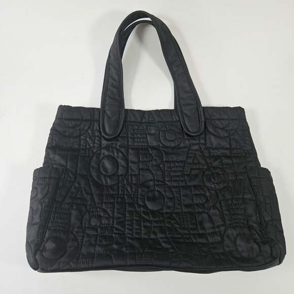 Kenneth Cole Reaction Black Quilted Nylon Tote Bag - Picture 3 of 11